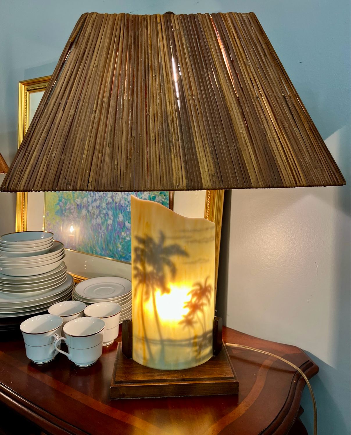 Vintage South Pacific Two-Way Lamp
