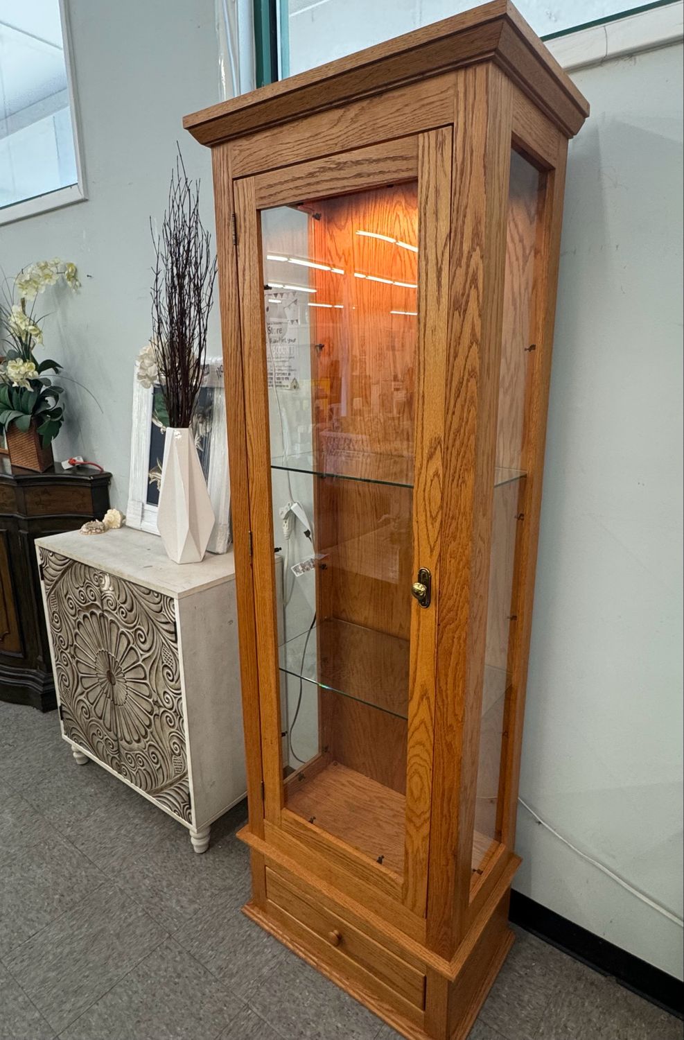 Lighted Curio Cabinet