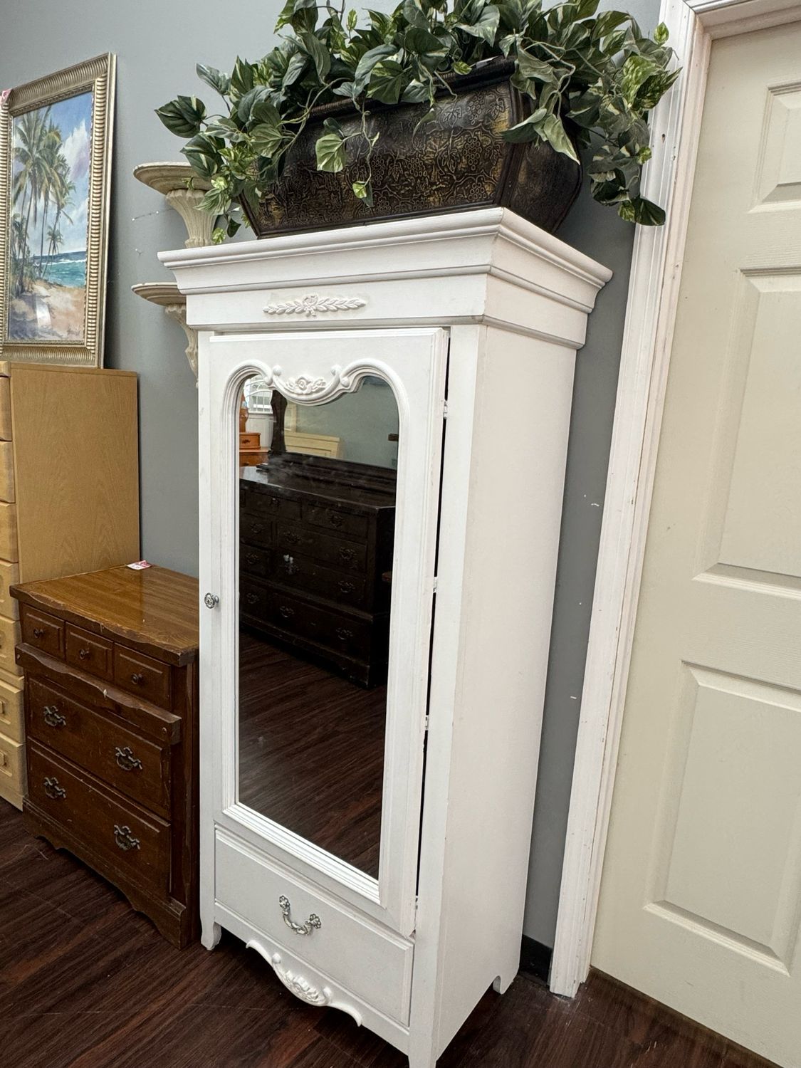 Shabby Chic Medium Armoire by Lea Furniture