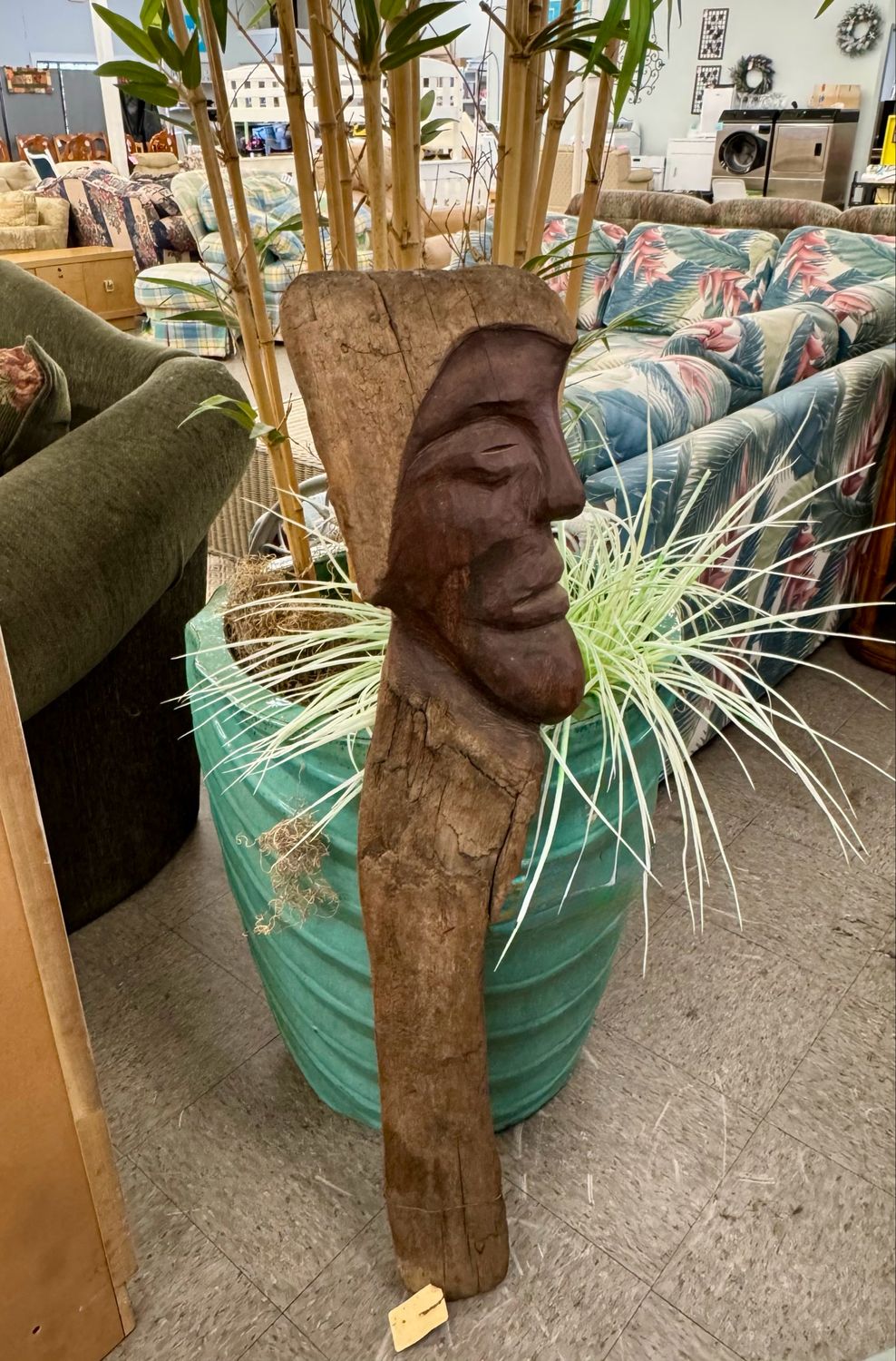 Tribal Carved Wood Art Piece