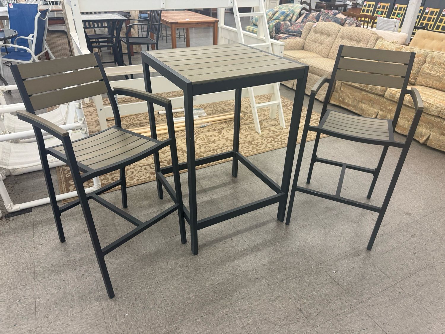 CorLiving Gallant 3 PC Aluminum Frame Outdoor Set