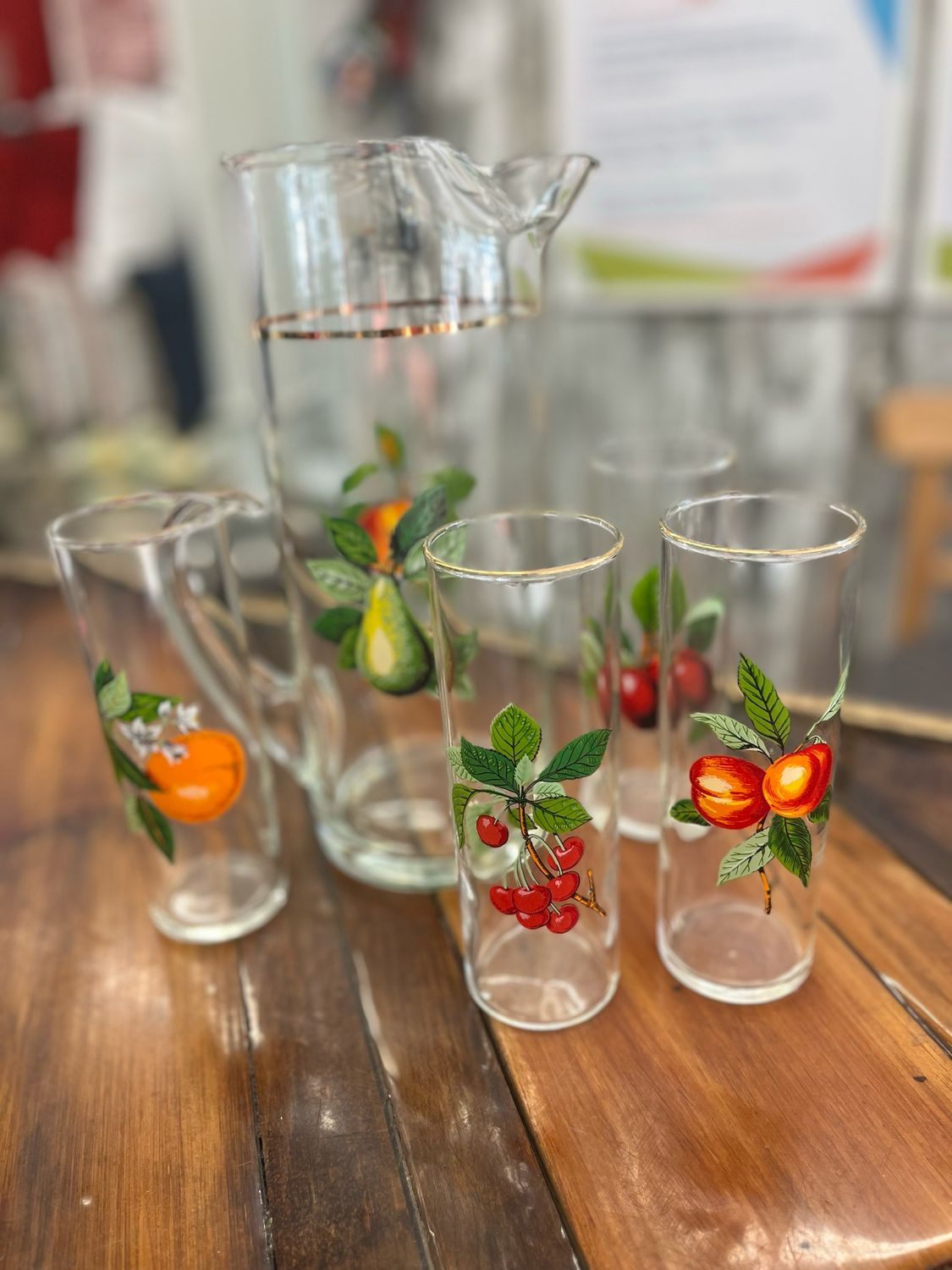 Vintage, West VA Glass Collins Set