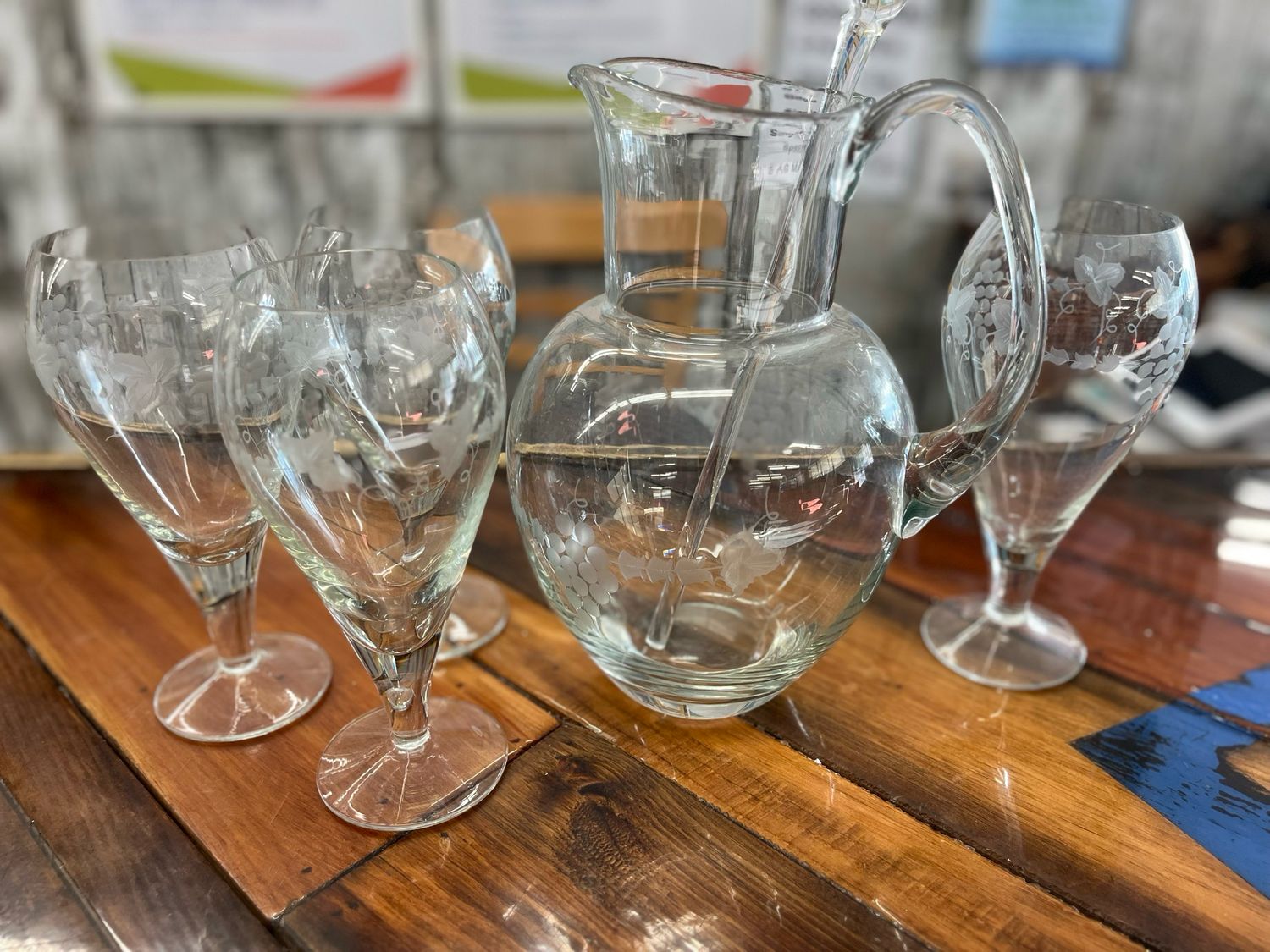 6 PC Princess House Crystal Set