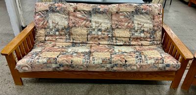 Craftsman Style Wood Futon Sofa Bed