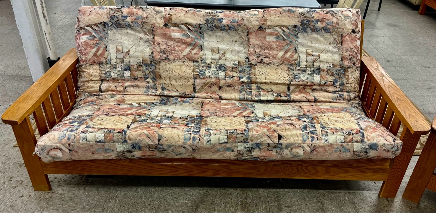 Craftsman Style Wood Futon Sofa Bed