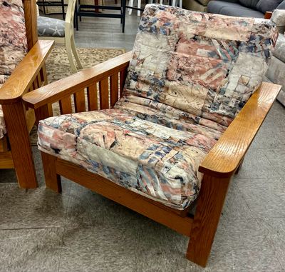 Craftsman Style Wood Sleeper Chair Craftsman Style Wood Sleeper Chair