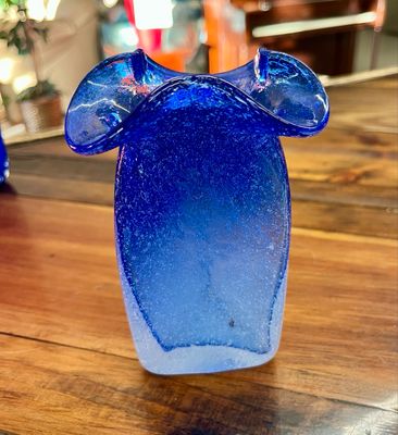 Hand Blown Bubble Glass Vase