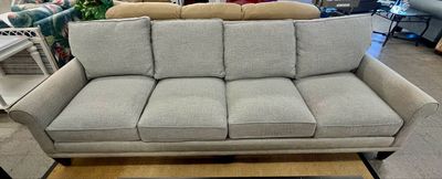Elegant Gray Extra Long Sofa 103”