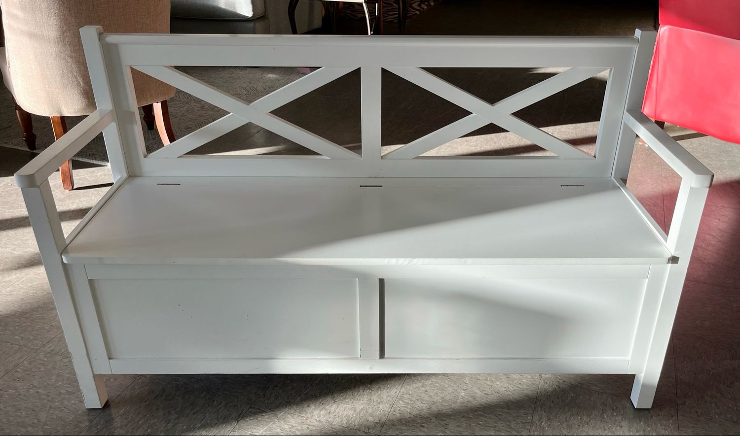 White  Storage Bench White  Storage Bench