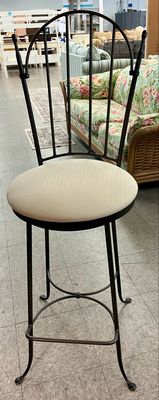 Wrought Iron Swivel Bar Stool Set Wrought Iron Swivel Bar Stool Set