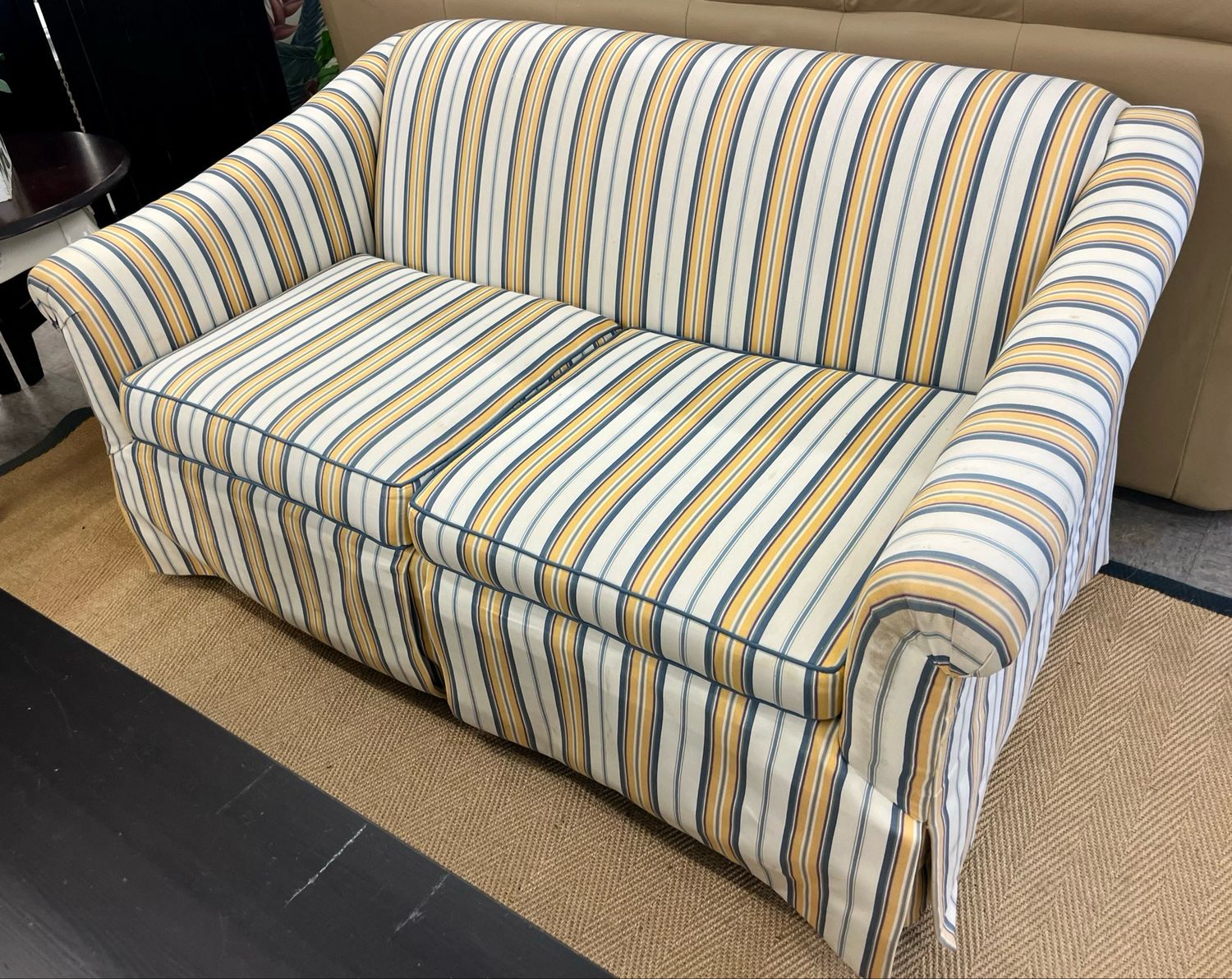 Striped Loveseat Striped Loveseat