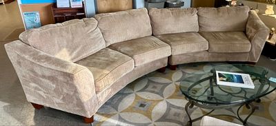 2 PC Curved Sectional Sofa 145” L 2 PC Curved Sectional Sofa 145” L