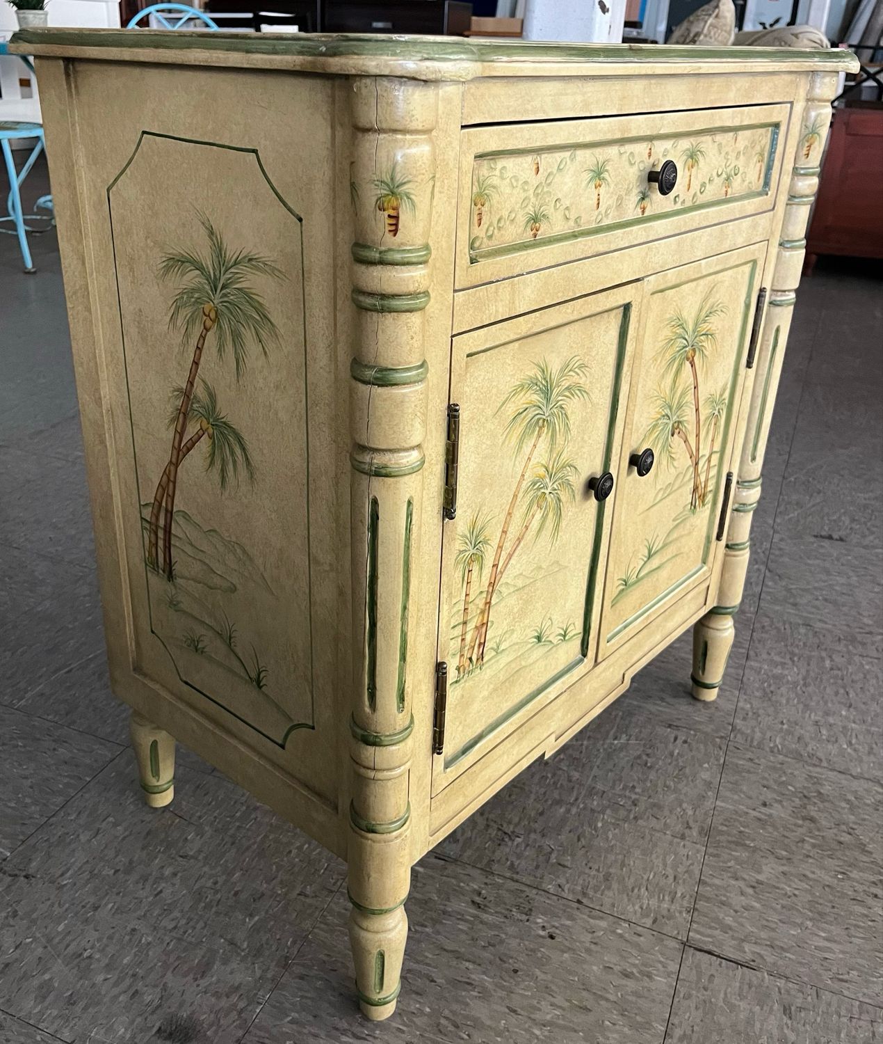 Decorative Palm Tree Cabinet Decorative Palm Tree Cabinet