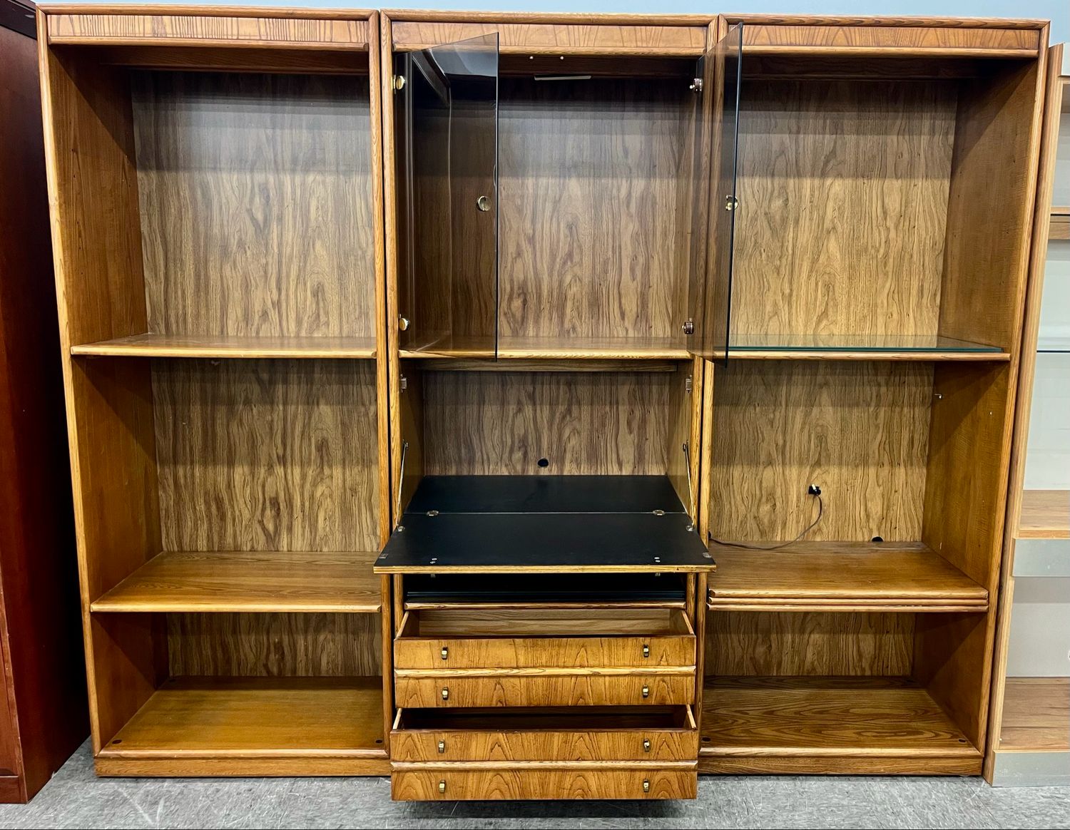 Wood Shelving Wall Unit by Thomasville Wood Shelving Wall Unit by Thomasville