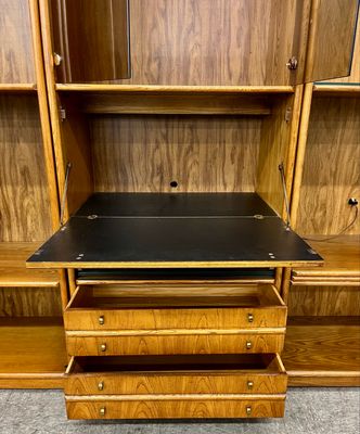 Wood Shelving Unit + Desk by Thomasville