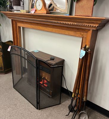 All Wood Fireplace Mantel &amp; Surround