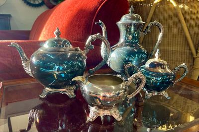 Vintage 5 PC Silverplated Tea Set