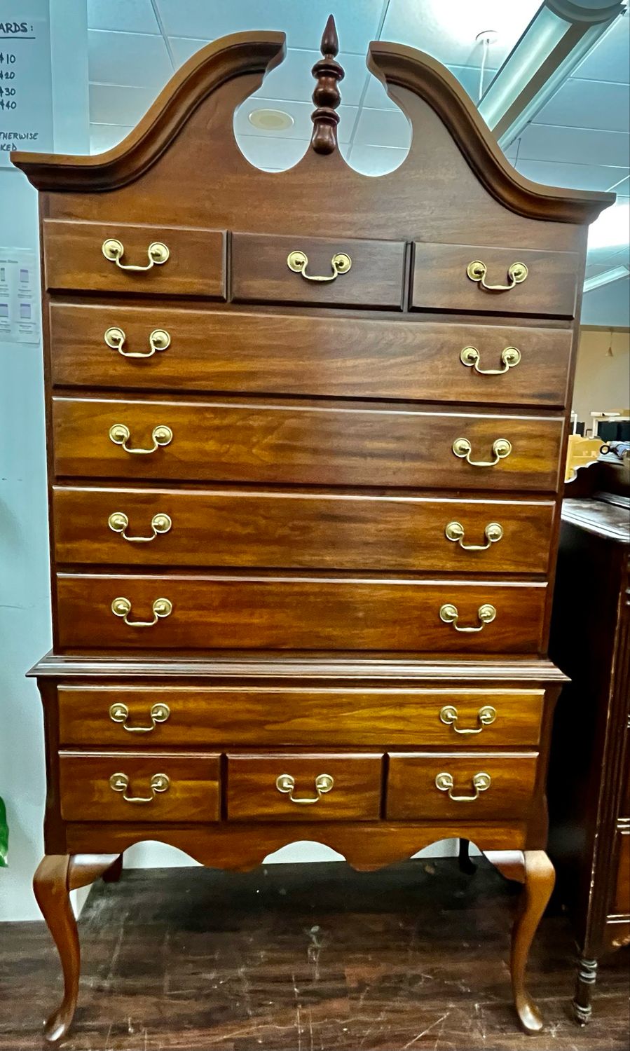 Mahogany Queen Anne Highboy