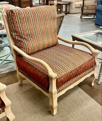 French Country Style Wooden Armchair