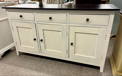 Two Tone Painted Wood Buffet Server