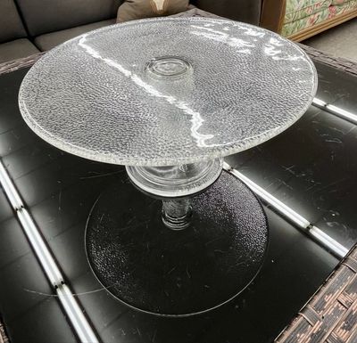 Longaberger 12” Diameter Glass Cake Stand