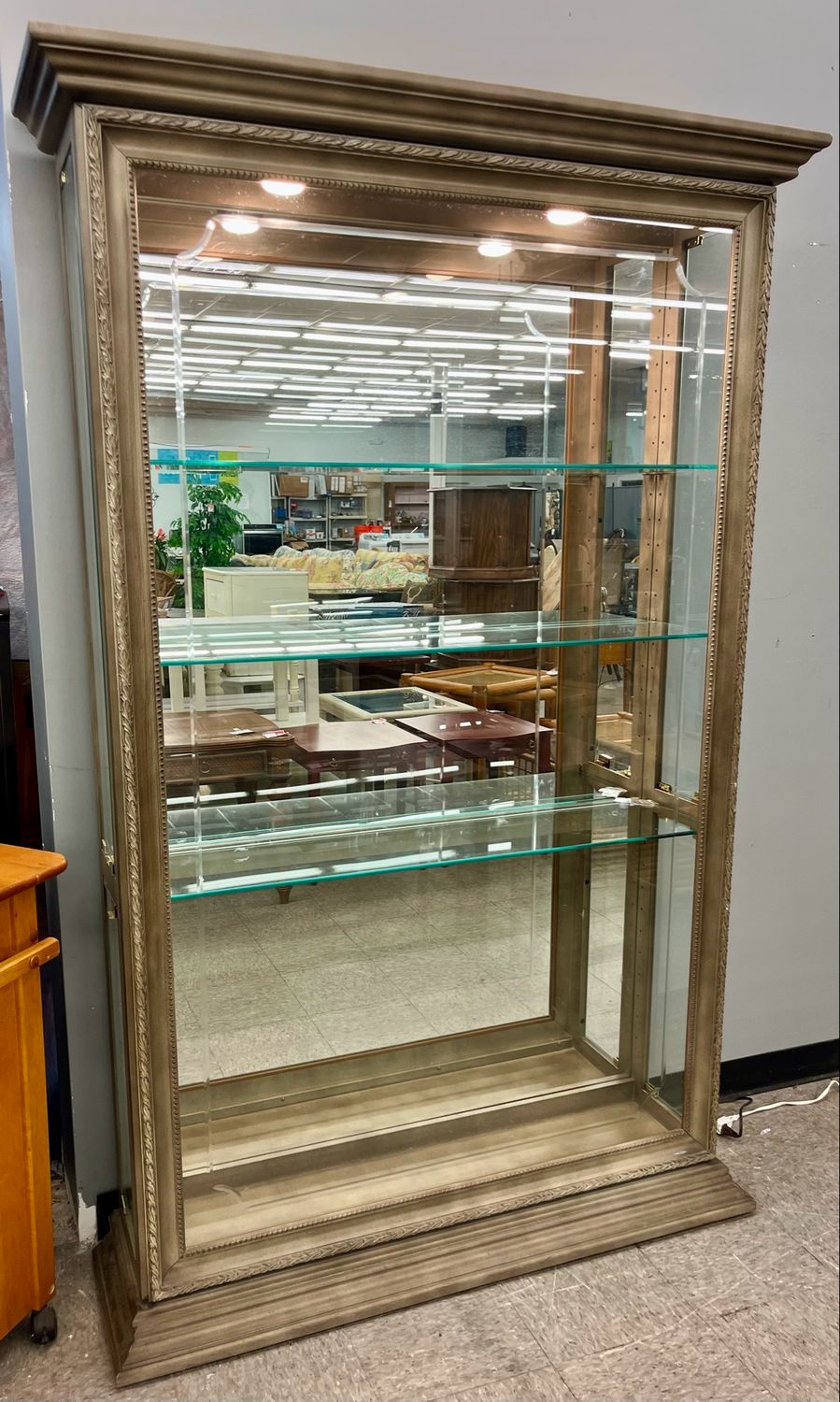 Mirrored Narrow China Cabinet Mirrored Narrow China Cabinet