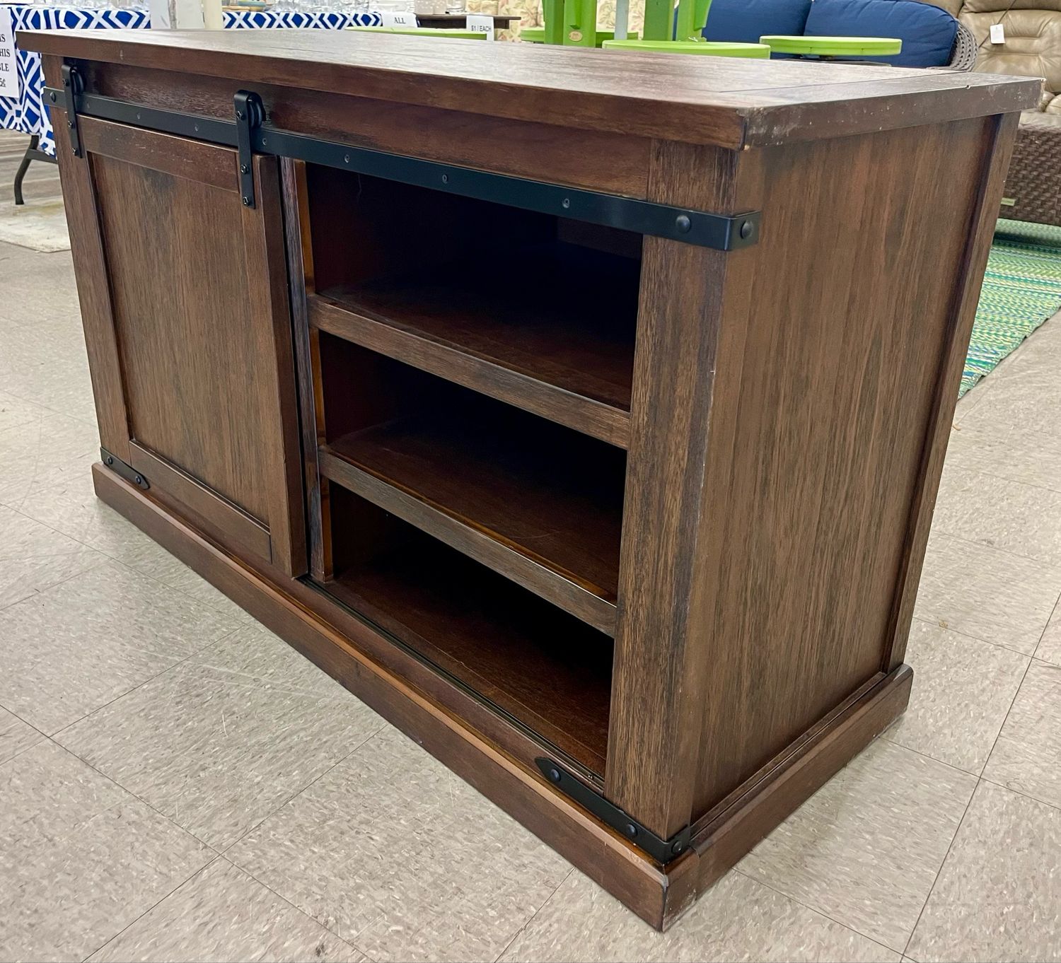 Ashley Media Console + Sliding Barn Door