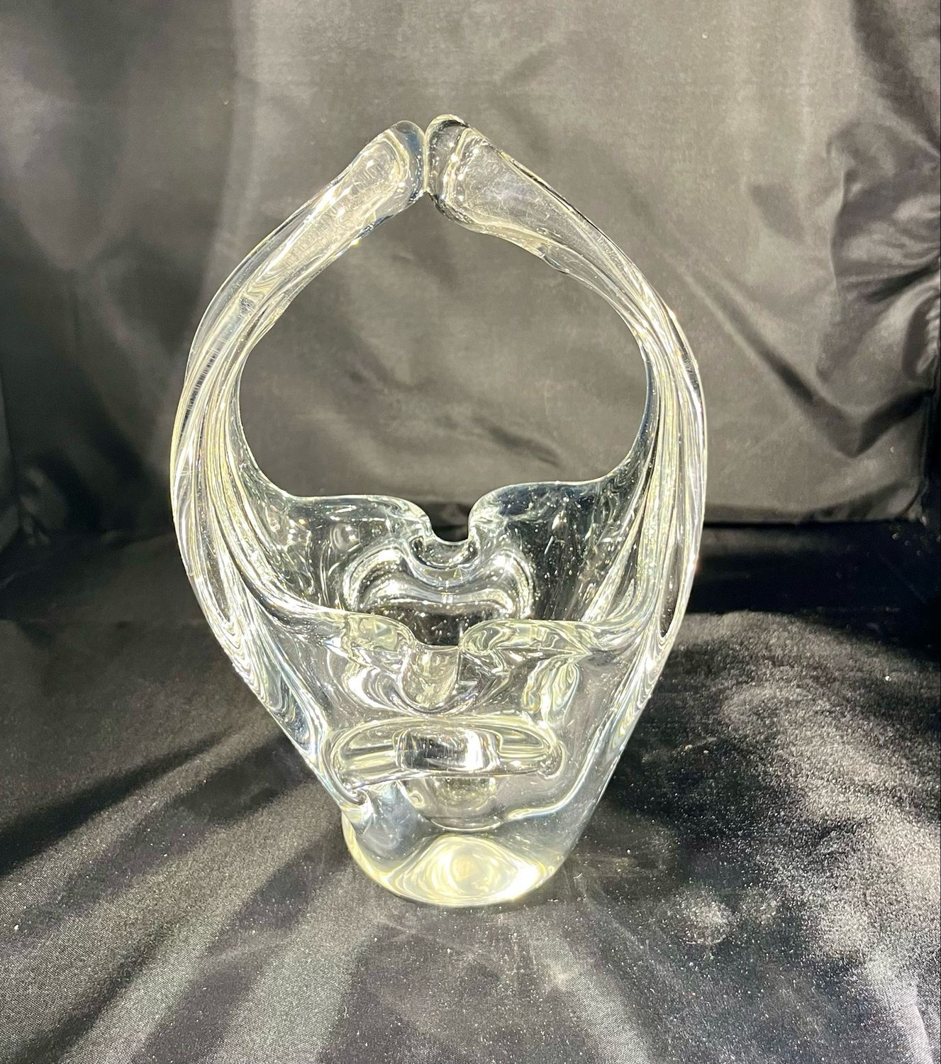 Vintage Murano Style Art Glass Basket Vintage Murano Style Art Glass Basket