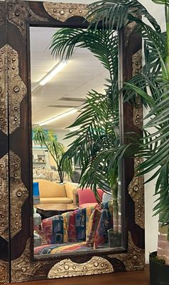 Tooled Metal Trimmed Mirror