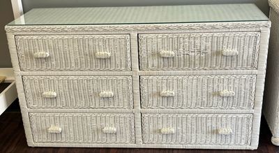 6 Drawer White Wicker Dresser 6 Drawer White Wicker Dresser