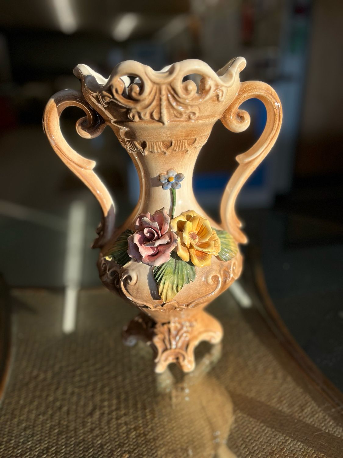 Capodimonte Handle Vase Capodimonte Handle Vase