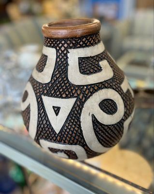 Nicaraguan Folk Art Pottery Vase