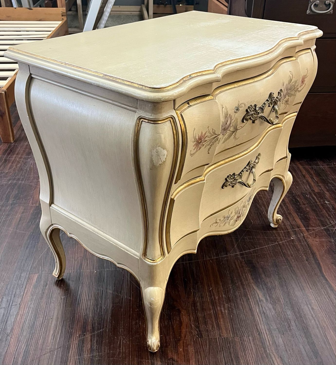 Louis XV Style Gilded Bombe Commode
