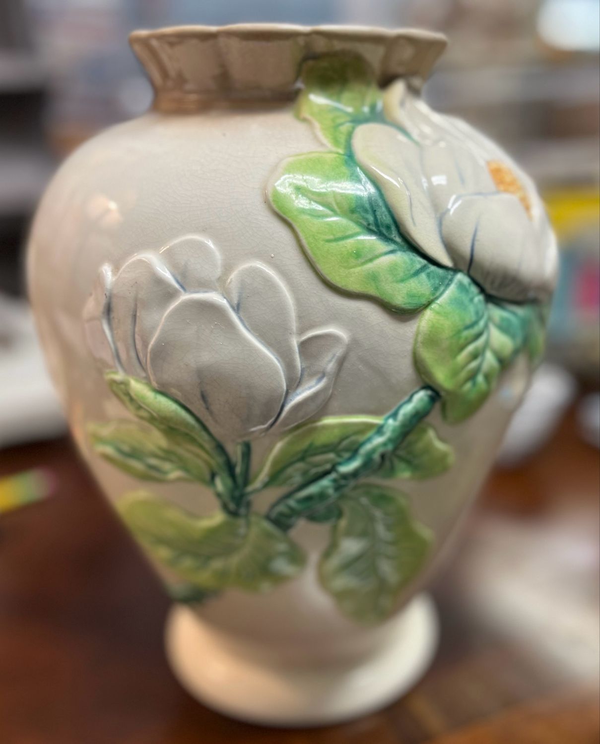 Red Wing Magnolia Pottery Vase Red Wing Magnolia Pottery Vase