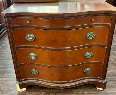 Vintage Federal Style Serpentine Chest