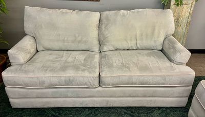 La-Z-Boy Aqua Microsuede Sleeper Sofa