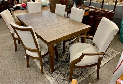 8 PC  Plank Road Transitional Dining Set by Kincaid