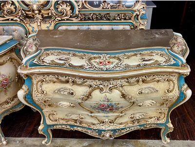 Vintage Italian Baroque Rococo Four Drawer Chest