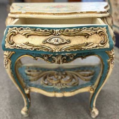 Vintage Italian Baroque Rococo Nightstand
