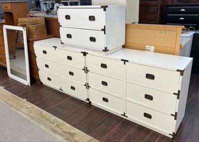 4 PC Campaign Furniture BR Set