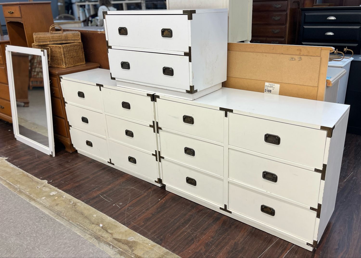 4 PC Campaign Furniture BR Set