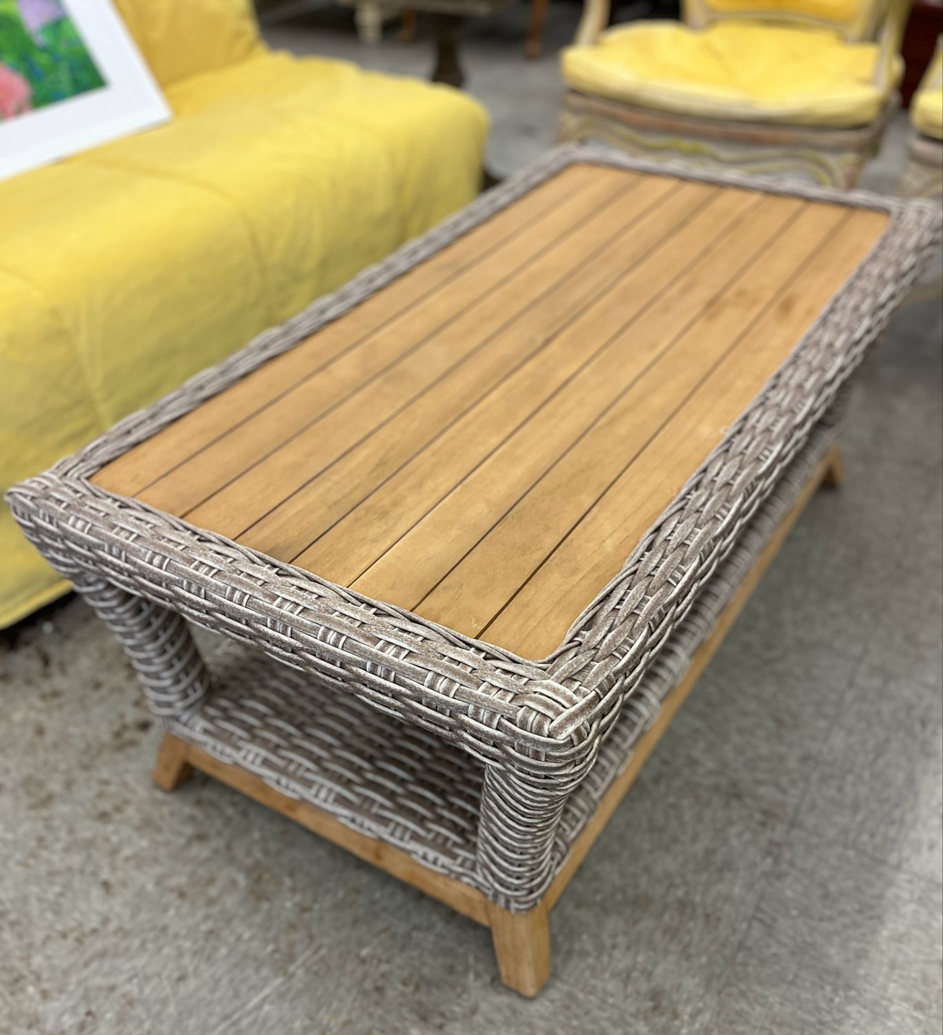Resin Wicker Outdoor Coffee Table