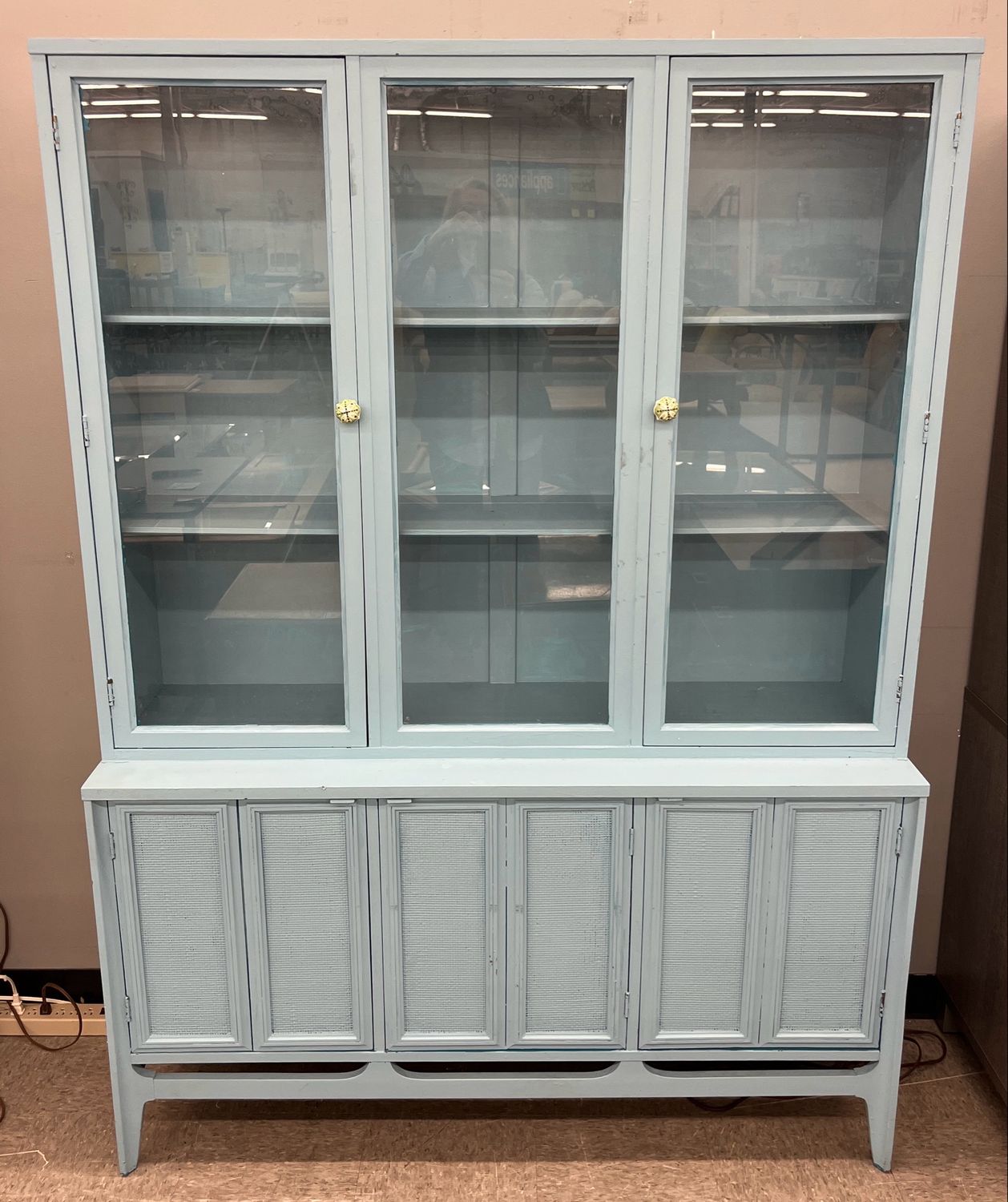 Aqua &amp; Turquoise MCM China Cabinet