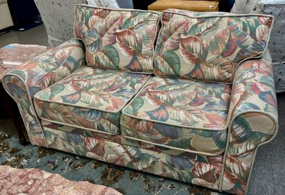 Tropical Print Sofa + Loveseat Set