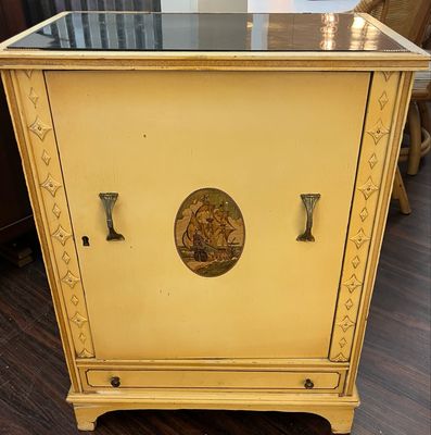 Vintage Neoclassical Liquor Cabinet