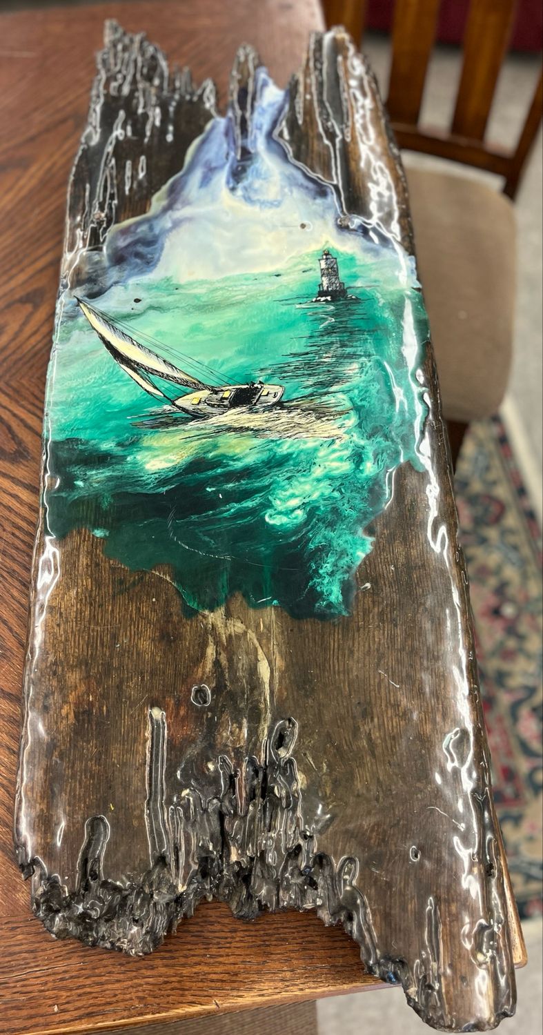 Edgewood + Epoxy Resin Art Piece Edgewood + Epoxy Resin Art Piece