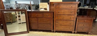 5PC Cherry Finish Full BR Set by American Signature