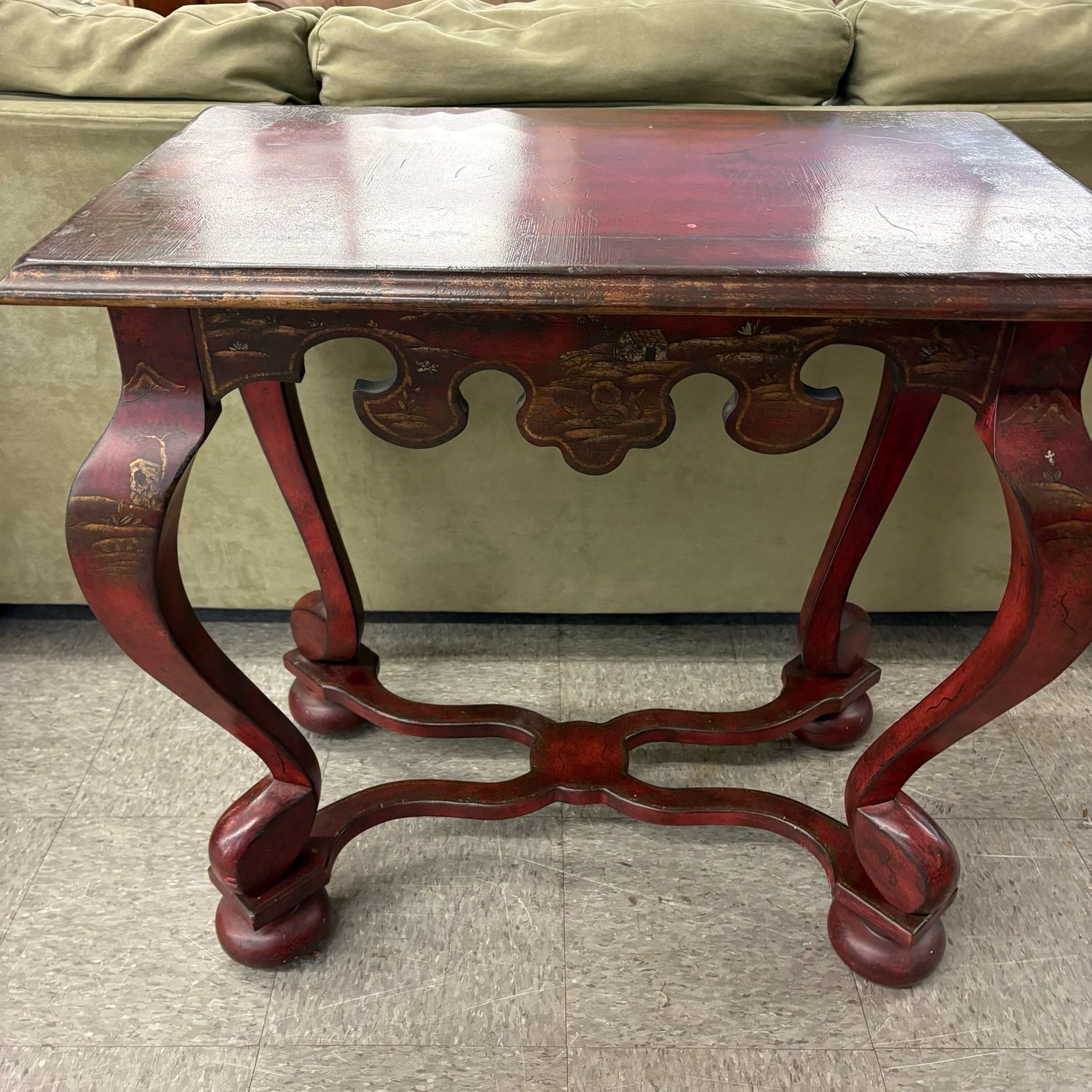 Vintage Chinoiserie Mahogany Table + Greek Key Details Vintage Chinoiserie Mahogany Table + Greek Key Details