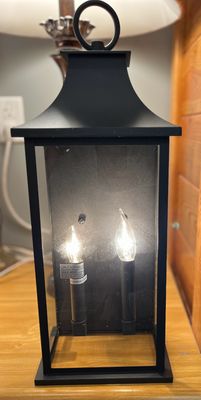 Dawn to Dusk Outdoor 2 Light Lantern *NEW*