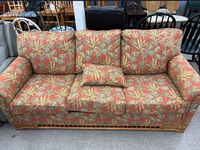 Rattan Frame Sleeper Sofa
